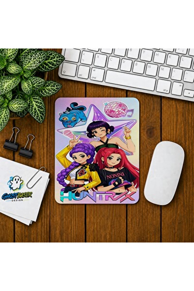 Ghostbastır Design K-Pop Demon Hunters Baskılı Oyuncu Mouse Pad 0107