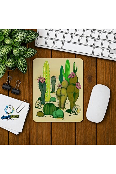 Ghostbastır Design Kaktüslü Baskılı Oyuncu Mouse Pad 0109