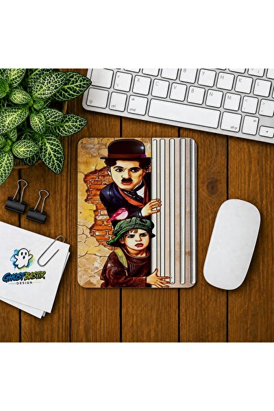 Ghostbastır Design Charles Chaplin Baskılı Oyuncu Mouse Pad 054