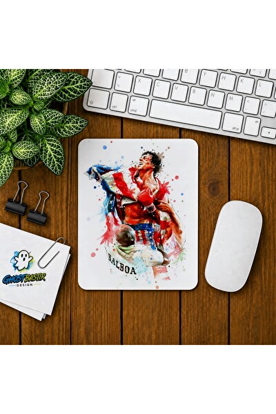 Ghostbastır Design Rocky Balboa Baskılı Oyuncu Mouse Pad 0259
