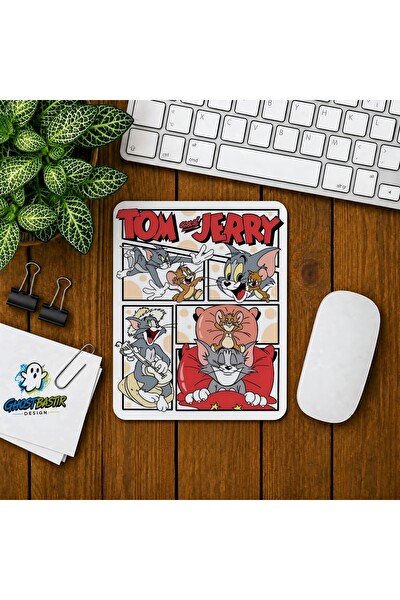 Ghostbastır Design Tom ve Jerry Baskılı Oyuncu Mouse Pad 0319