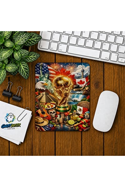 Ghostbastır Design Dünya Kupası Baskılı Oyuncu Mouse Pad 065