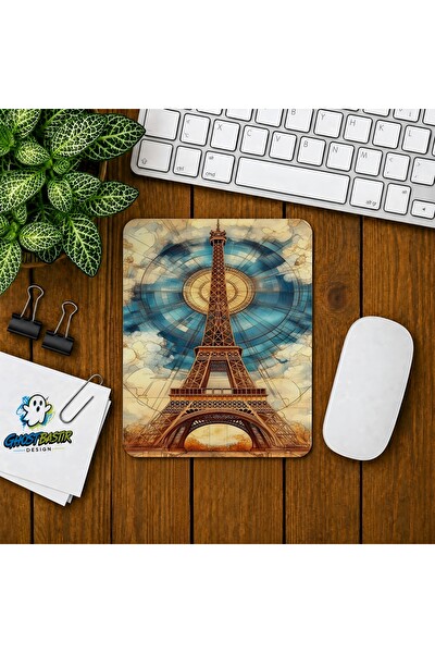 Ghostbastır Design Eyfel Kulesi Baskılı Oyuncu Mouse Pad 070