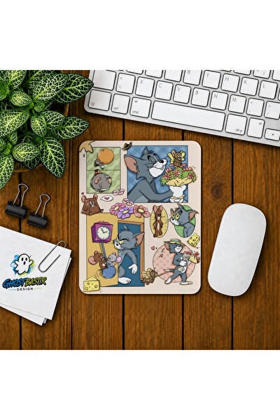 Ghostbastır Design Tom ve Jerry Baskılı Oyuncu Mouse Pad 0327