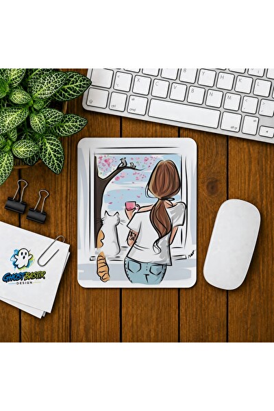 Ghostbastır Design Camdaki Kız Baskılı Oyuncu Mouse Pad 048