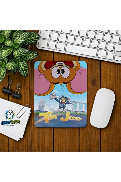Ghostbastır Design Tom ve Jerry Baskılı Oyuncu Mouse Pad 0322