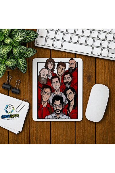 Ghostbastır Design La Casa Da Papel Baskılı Oyuncu Mouse Pad 0174