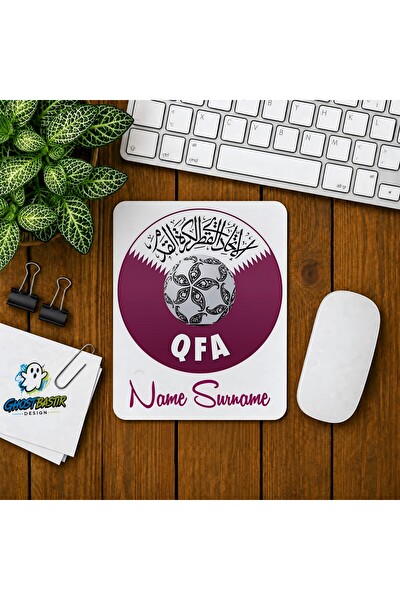 Ghostbastır Design Kişiye Özel Qatar F.A. Baskılı Oyuncu Mouse Pad 0164