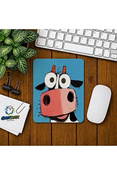 Ghostbastır Design Komik Hayvan Figürlü Baskılı Oyuncu Mouse Pad 0131