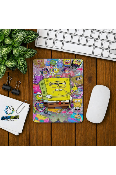 Ghostbastır Design Sünger Bob Baskılı Oyuncu Mouse Pad 0297