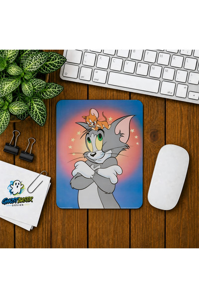 Ghostbastır Design Tom ve Jerry Baskılı Oyuncu Mouse Pad 0320