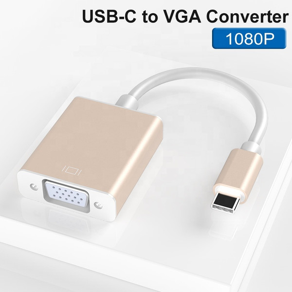 Lunatic 9446 USB 3.1 Type-C to VGA Görüntü Dönüştürücü Adaptör