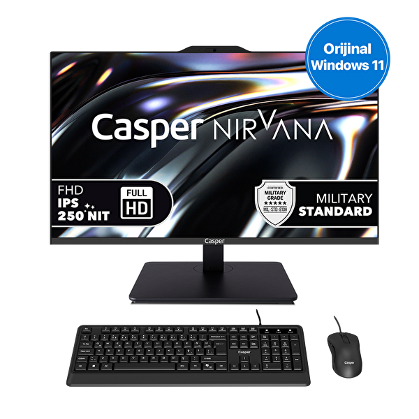 Casper Nirvana A80.1362-BV00A-V-S Intel Core i7-13620H 16GB RAM 480GB NVME SSD Windows 11 Home All In One