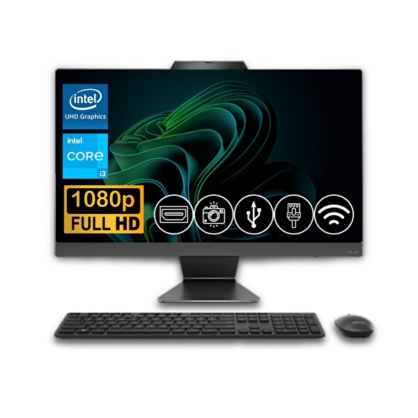 A3402WVAK-I38256B0D ATL12 i3 1315U 23.8" 24 GB DDR5 512 GB M.2 SSD FreeDOS All In One Bilgisayar
