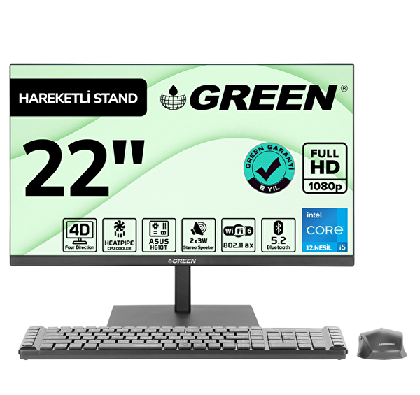 Green GX622 Intel i5 12400 İşlemci 22