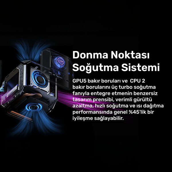 Raxius Vector GT-I129.3080A005 i9-12900H 16GB 2TBSSD RTX3080 FreeDOS Mini Masaüstü Bilgisayar