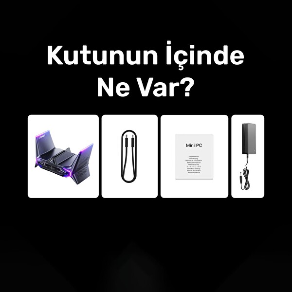 Raxius Vector GX-I129.3070A021 i9-12900H 64GB 1TBSSD RTX3070 W11P Mini Masaüstü Bilgisayar