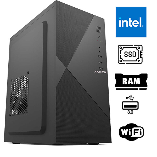 Xaser XSR1087 Intel Core i5-3470 16 GB RAM 256 GB SSD FreeDOS Masaüstü Bilgisayar