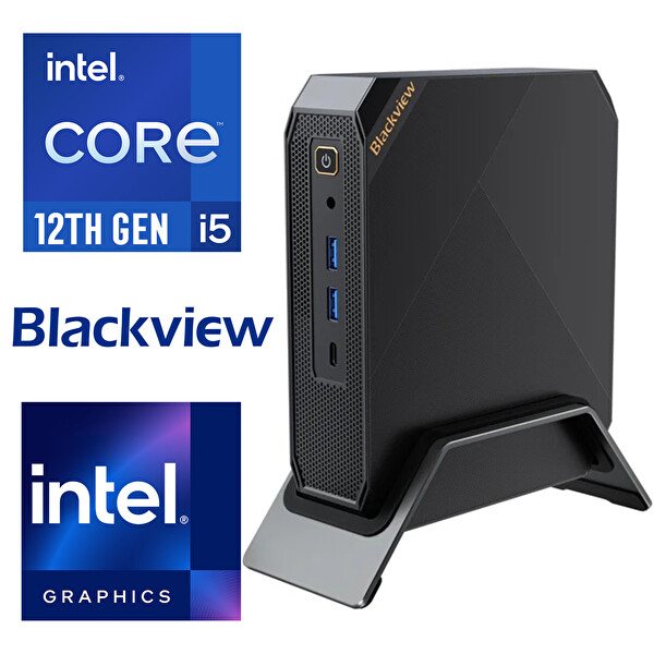 MP200 Intel Core i5-12450H 32 GB RAM 2 TB SSD W11 Pro Mini Masaüstü Bilgisayar MP20016512I5 011