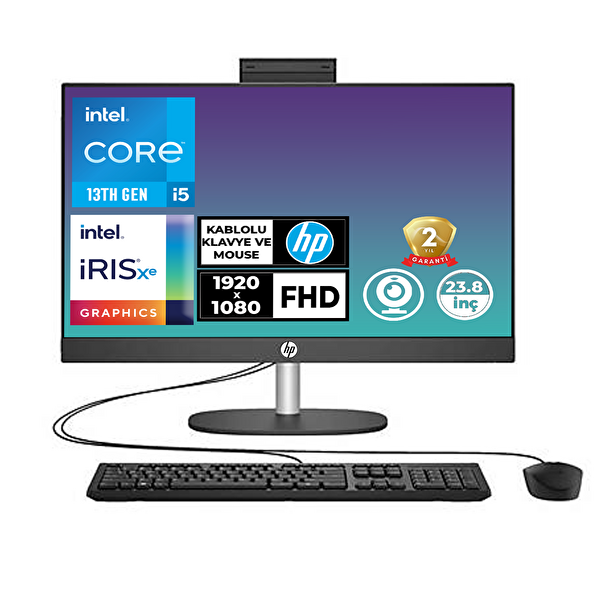 ProOne 240 G10 i5-1334U 64 GB RAM 2 TB SSD 23.8" FHD W11 Pro All In One Bilgisayar B6JD5ES 028