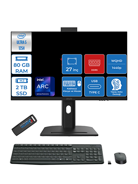 MSI Modern AI AM273QPP23 Core Ultra 5 125H 27