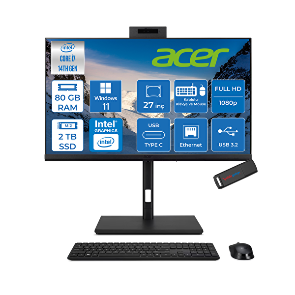 Acer Veriton 4000 DQR23EM003P34 VZ4727GT i7 14700 27