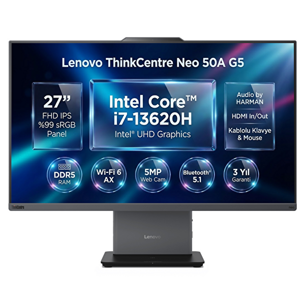 Lenovo ThinkCentre Neo 50A G5 Intel Core i7 13620H 32GB 4TB SSD 27