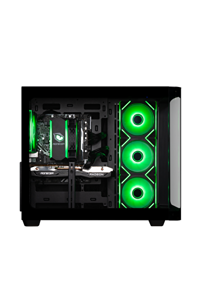 Monster Tulpar TD3 V1.2.3 AMD Ryzen 5 8400F A620A Anakart 16GB 1TB Rx 7600 Freedos Masaüstü Oyun Bilgisayarı - Siyah