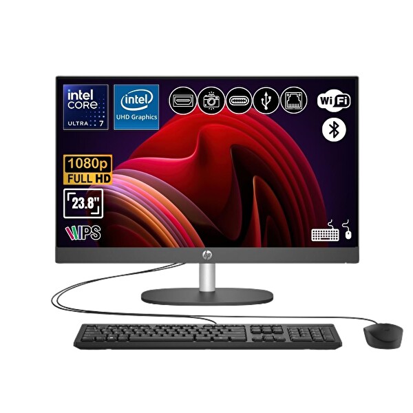 HP ProOne 240 G10 D36C6ET ATL3 Ultra 7 155U 8GB 1TB SSD FreeDOS 23.8