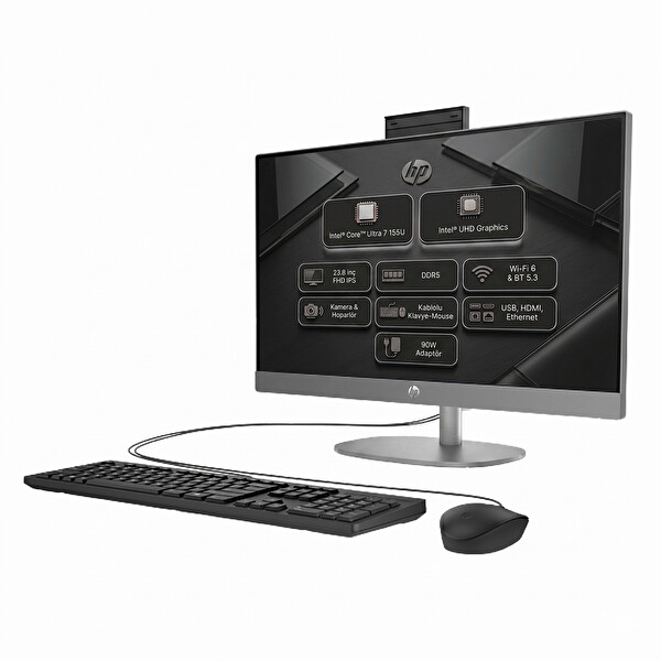HP ProOne 240 G10 Ultra 7 155U 24GB 512GB SSD 23.8