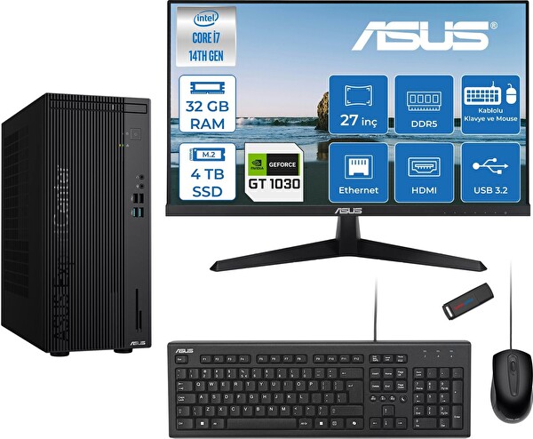 Asus Expertcenter D501MER i7-14700 32 GB 4 TB SSD 4 GB GT1030 FreeDOS - 27