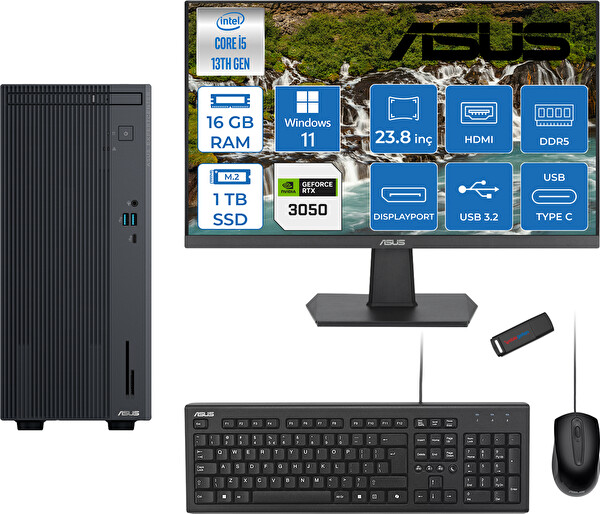 Asus Expertcenter P500MV I5-13420H 16 GB 1 TB SSD W11Home 6 GB RTX3050 IPS 23.8
