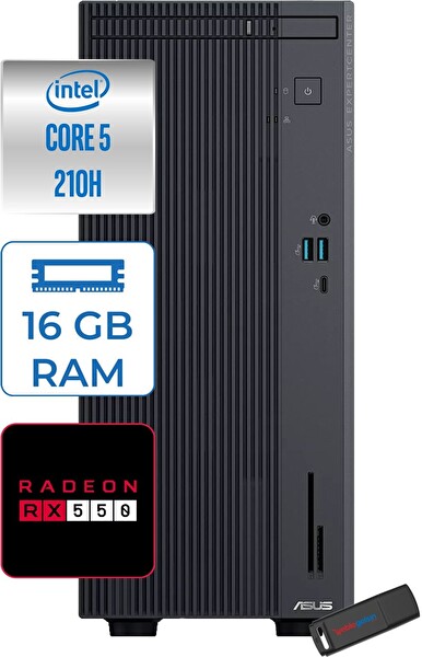 Asus Expertcenter P500MV Ultra 5 210H 4.8ghz Aı 16 GB 1 TB SSD 4 GB-RX550 FreeDOS C52108512B0D21F03 - Zetta USB Bellek