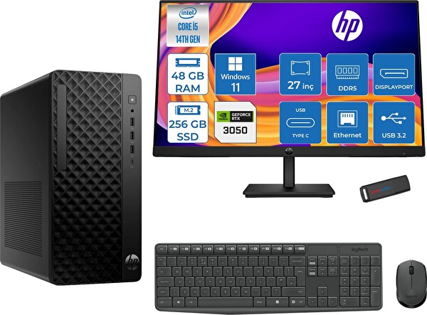HP Prodesk 2 Tower G1I Intel I5 14500 48 GB 256 GB SSD 6 GB RTX3050 W11Home - 27