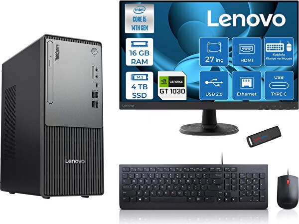 Lenovo Thinkcentre Neo 50T G5 I5 14400 16 GB 4 TB SSD 27