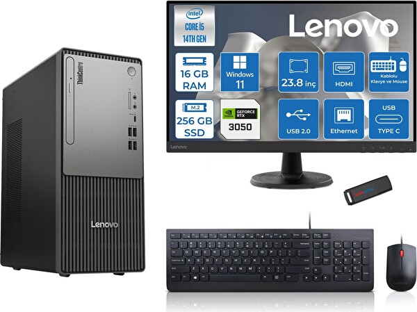 Lenovo Thinkcentre Neo 50T G5 i5-14400 16 GB 256 GB SSD 23.8