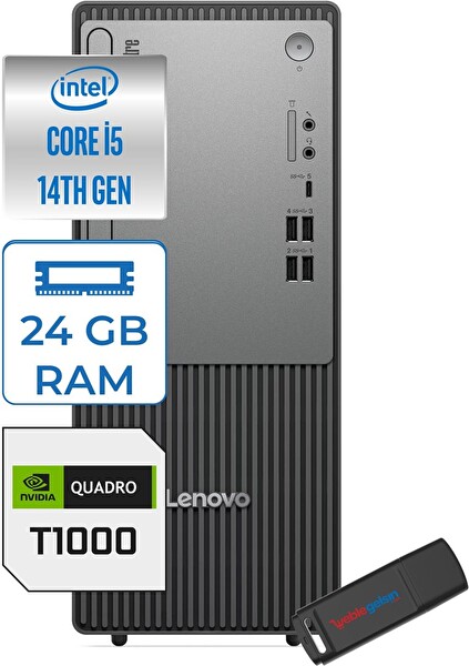 Lenovo Thinkcentre Neo 50T G5 i5-14400 24 GB 4 TB SSD 21.5