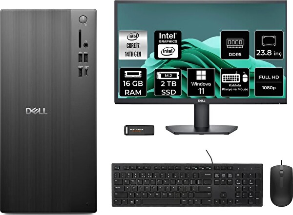 Dell Tower ECT1250 i7 14700 16 GB 2 TB SSD 23.8