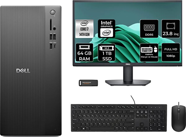 Dell Tower ECT1250 i7 14700 64 GB 1 TB SSD 23.8