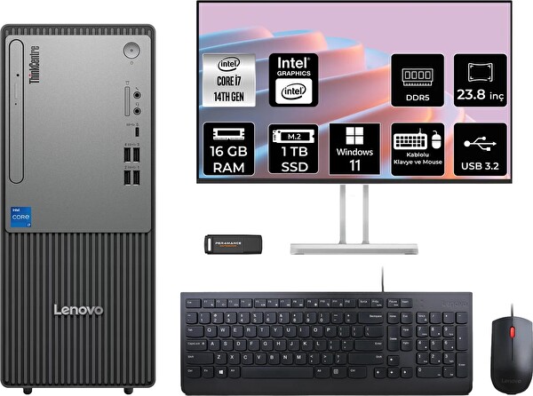 Lenovo TC Neo 50T Gen 5 i7 14700 16 GB 1 TB SSD 23.8