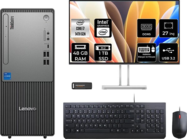 Lenovo TC Neo 50T Gen 5 i7 14700 48 GB 1 TB SSD 27