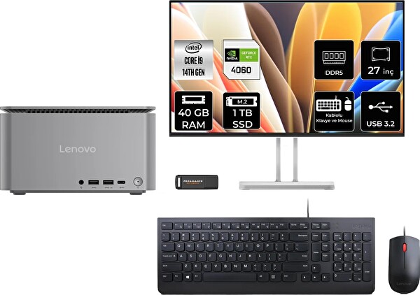 Lenovo TC Neo Ultra i9 14900 40 GB 1 TB SSD RTX4060 - 8 GB 27
