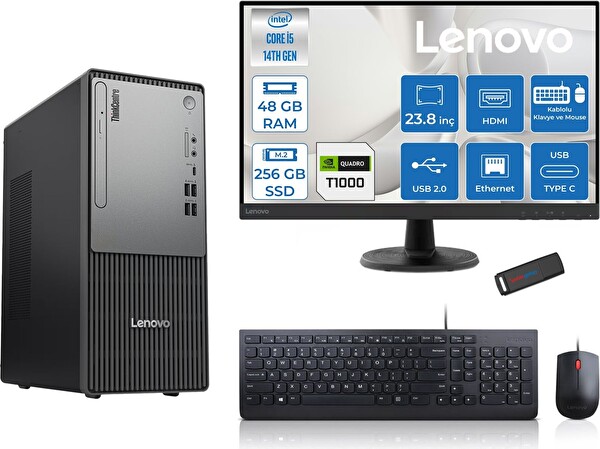 Lenovo Thinkcentre Neo 50T G5 i5-14400 48 GB 256 GB SSD 23.8