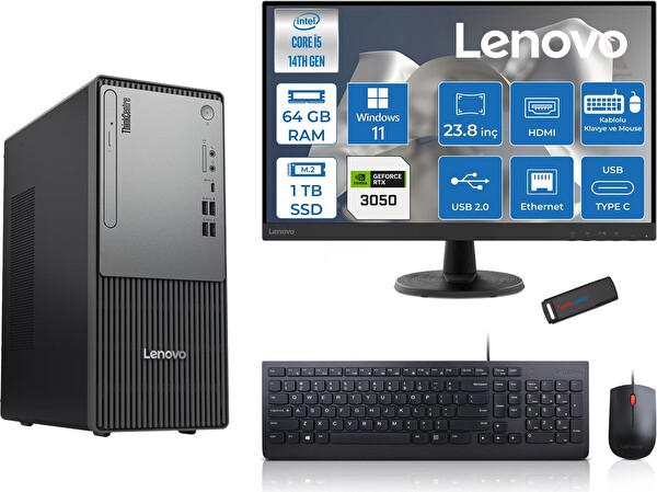 Lenovo Thinkcentre Neo 50T G5 I5 14400 64 GB 1 TB SSD 23.8
