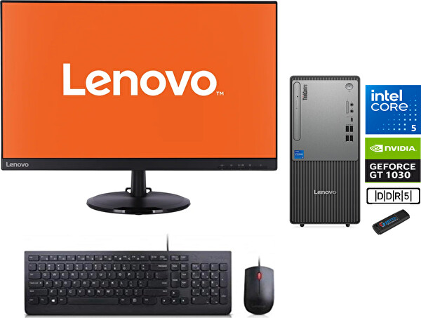 Lenovo Thinkcentre Neo 50T Gen 5 I5 13400 48 GB 2 TB SSD 4 GB GT1030 23.8mon WİN11H NEO12UB000ETRNH19 - Zetta USB