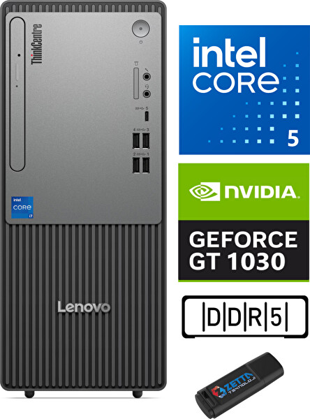 Lenovo Thinkcentre Neo 50T Gen 5 I5 13400 32 GB RAM 2 TB SSD 4 GB GT1030 WİN11PRO NEO12UB000ETRGW14 - Zetta USB Bellek