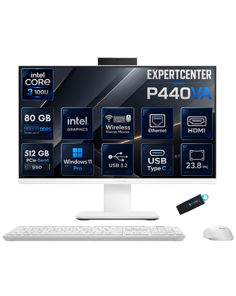 Asus ExpertCenter P440VA Intel Core 3 100U 27