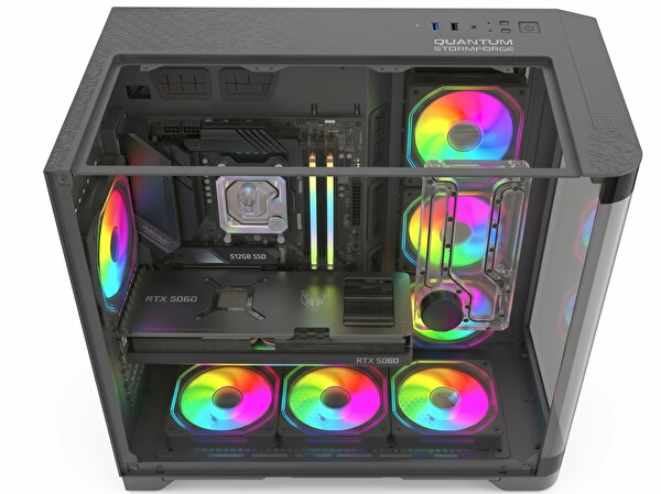 Quantum Raxius Stormforge Force i5-14400F 32GB 1TBSSD RTX5060ti W11P Gaming Masaüstü Bilgisayar