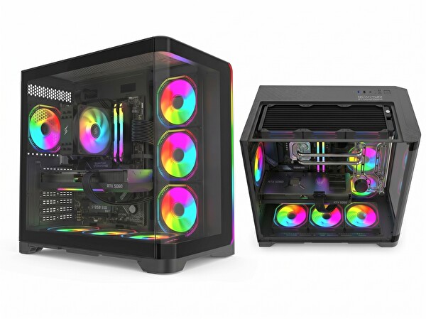 Quantum Raxius Stormforge Force i5-14400F 32GB 1TBSSD RTX5060ti W11P Gaming Masaüstü Bilgisayar