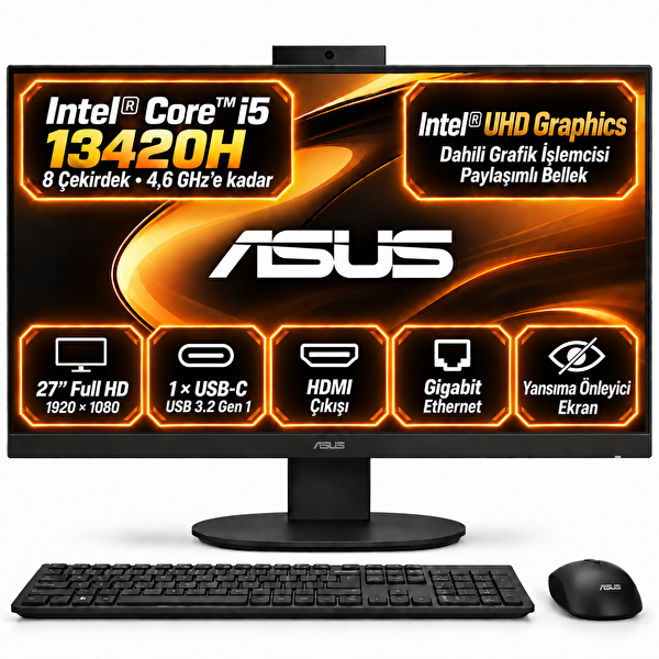 Asus V470 V470VAK-BPE0250 S4 Intel Core i5-13420H 16 GB DDR5 RAM 1 TB SSD 27